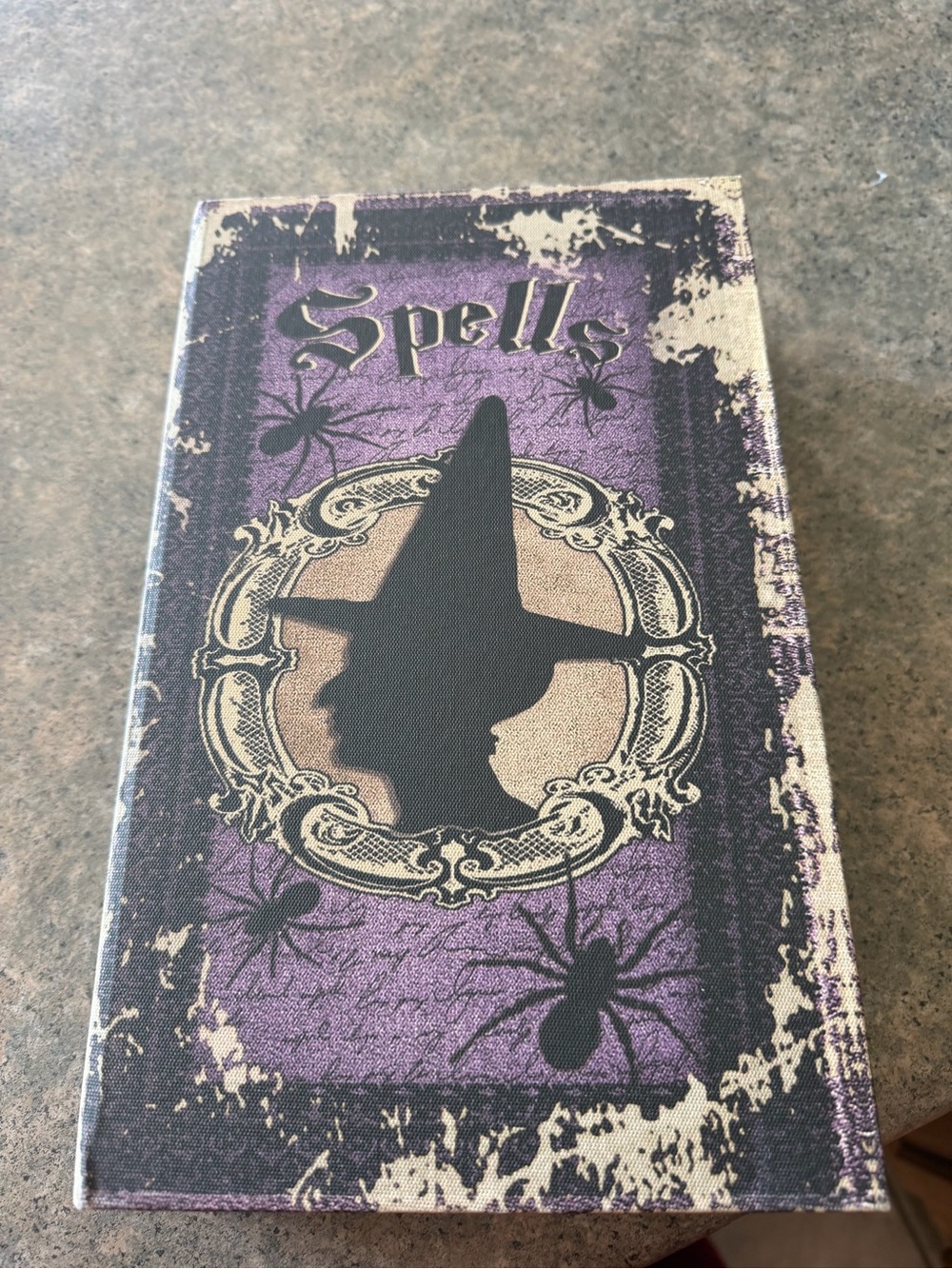 Spells Witch Silhouette decor Art - Purple